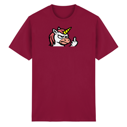 Einhorn mit Mittelfinger – Magie war gestern, jetzt kommt Klartext - Heavy Cotton T-Shirt