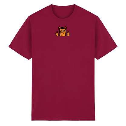 Lama mit Mittelfinger – Dein Mode-Statement gegen soziale Überforderung - Heavy Cotton T-Shirt