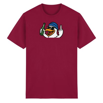 Möwe mit Mittelfinger – Der fliegende Cocktail der Verweigerung - Heavy Cotton T-Shirt