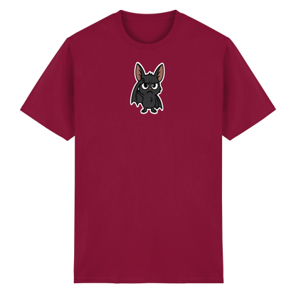 Fledermaus mit hochgezogener Braue – Nachtleben mit Meinung - Heavy Cotton T-Shirt