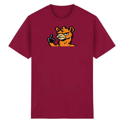 Lama mit Mittelfinger – Meditation auf Abwehrmodus - Heavy Cotton T-Shirt