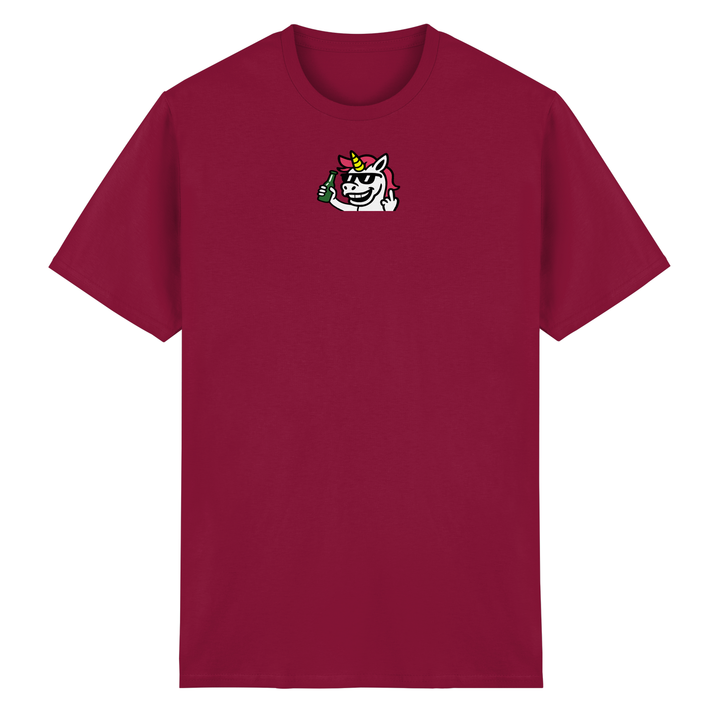 Einhorn mit Mittelfinger – Im Partymodus scheißt’s auf Glitzerregeln - Heavy Cotton T-Shirt