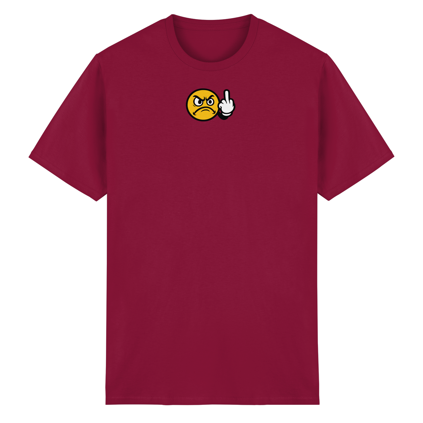 Smiley mit Mittelfinger – Dein stilles „Nope“ mit Gesicht - Heavy Cotton T-Shirt