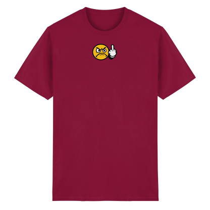 Smiley mit Mittelfinger – Dein stilles „Nope“ mit Gesicht - Heavy Cotton T-Shirt