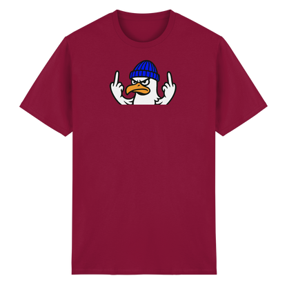 Möwe mit Mittelfinger – Vogel zeigen, Stil behalten  - Heavy Cotton T-Shirt