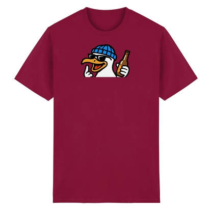 Möwe mit Mittelfinger – Dein nachtaktives Party-Orakel - Heavy Cotton T-Shirt