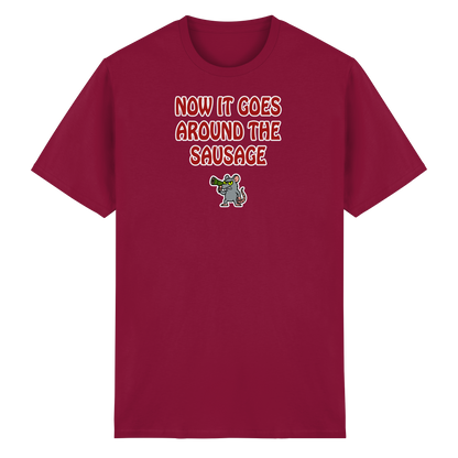 Now it goes around the sausage - Heavy Cotton T-Shirt