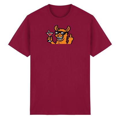 Lama mit Mittelfinger – Partymodus mit Attitüde  - Heavy Cotton T-Shirt