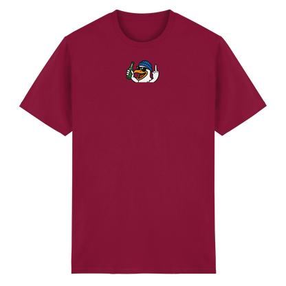 Möwe mit Mittelfinger – Der fliegende Cocktail der Verweigerung - Heavy Cotton T-Shirt