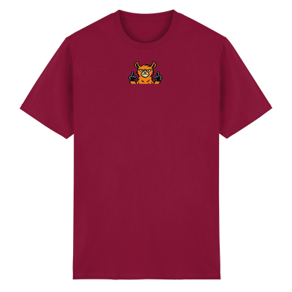Lama mit Mittelfinger – Das Modeaccessoire für klare Kante und Ruhe - Heavy Cotton T-Shirt