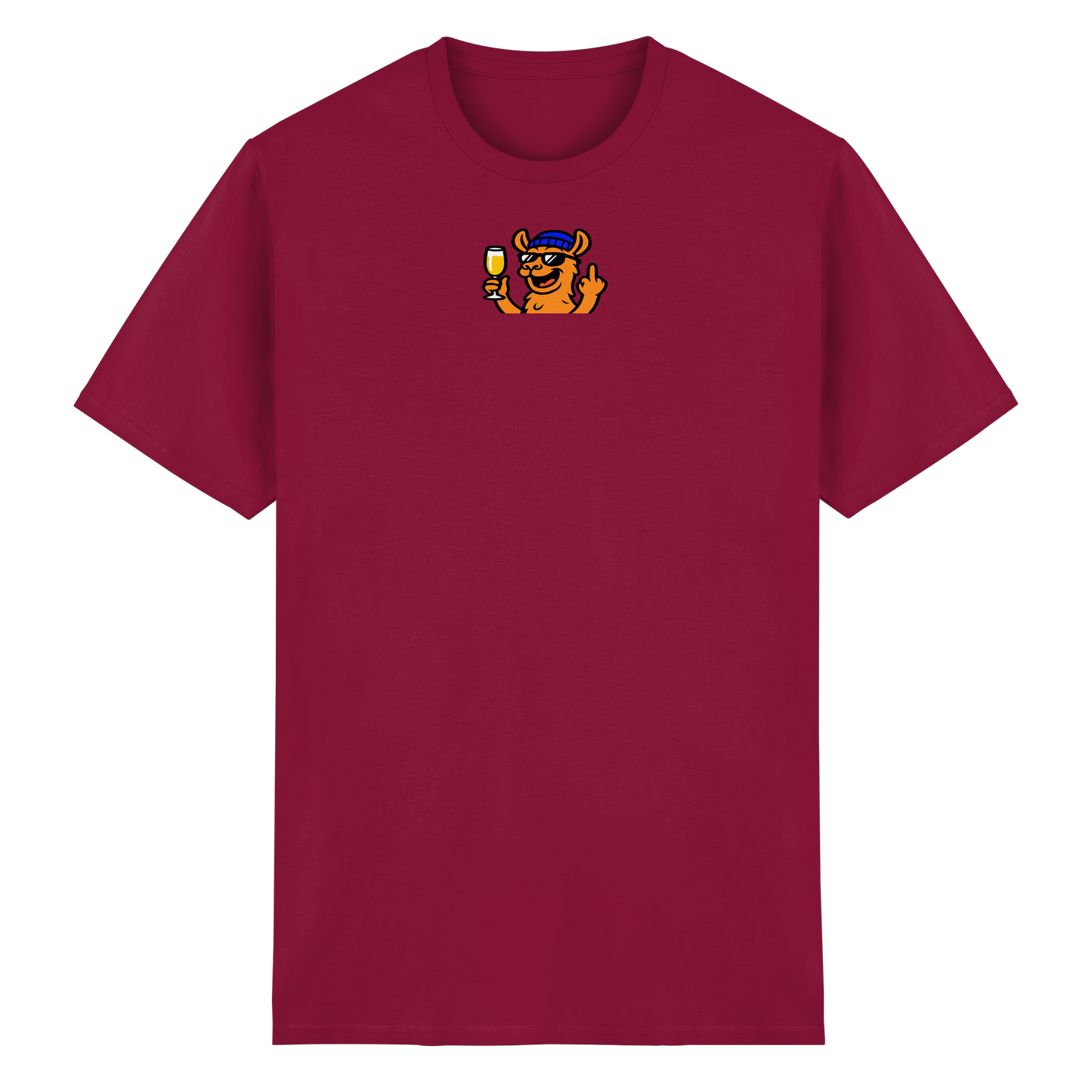 Lama mit Mittelfinger – Der ultimative Stoppschild für Laberer - Heavy Cotton T-Shirt