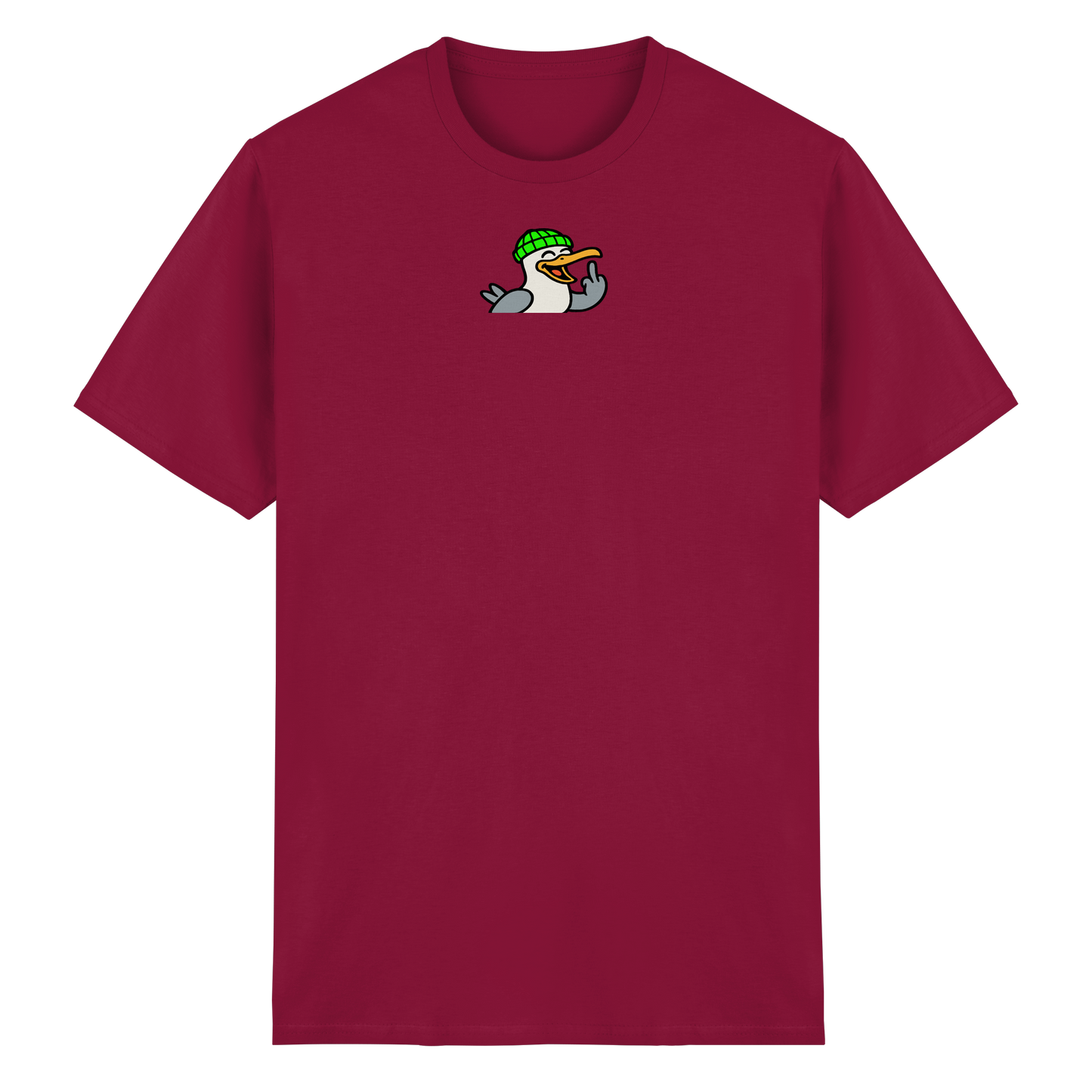 Möwe mit Mittelfinger – Wenn Höflichkeit keine Option mehr ist - Heavy Cotton T-Shirt