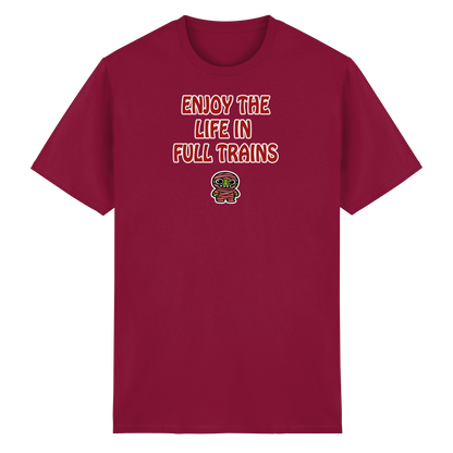 Enjoy the life in full trains - Heavy Cotton T-Shirt