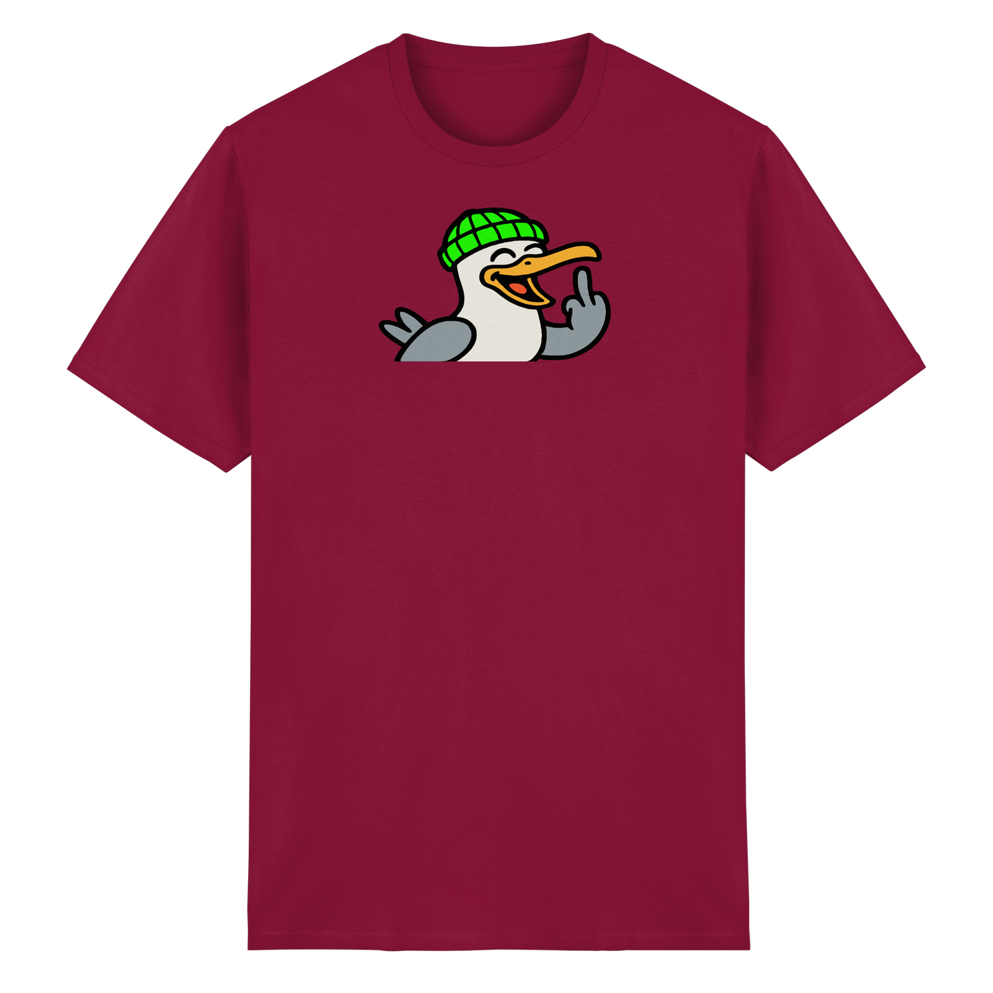 Möwe mit Mittelfinger – Wenn Höflichkeit keine Option mehr ist - Heavy Cotton T-Shirt