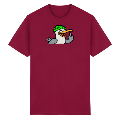 Möwe mit Mittelfinger – Wenn Höflichkeit keine Option mehr ist - Heavy Cotton T-Shirt