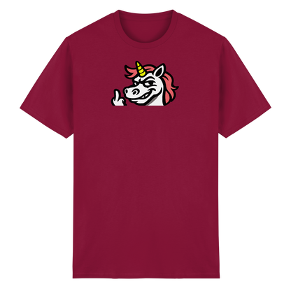 Einhorn mit Mittelfinger – Zu süß zum Ertragen, zu frech zum Ignorieren - Heavy Cotton T-Shirt