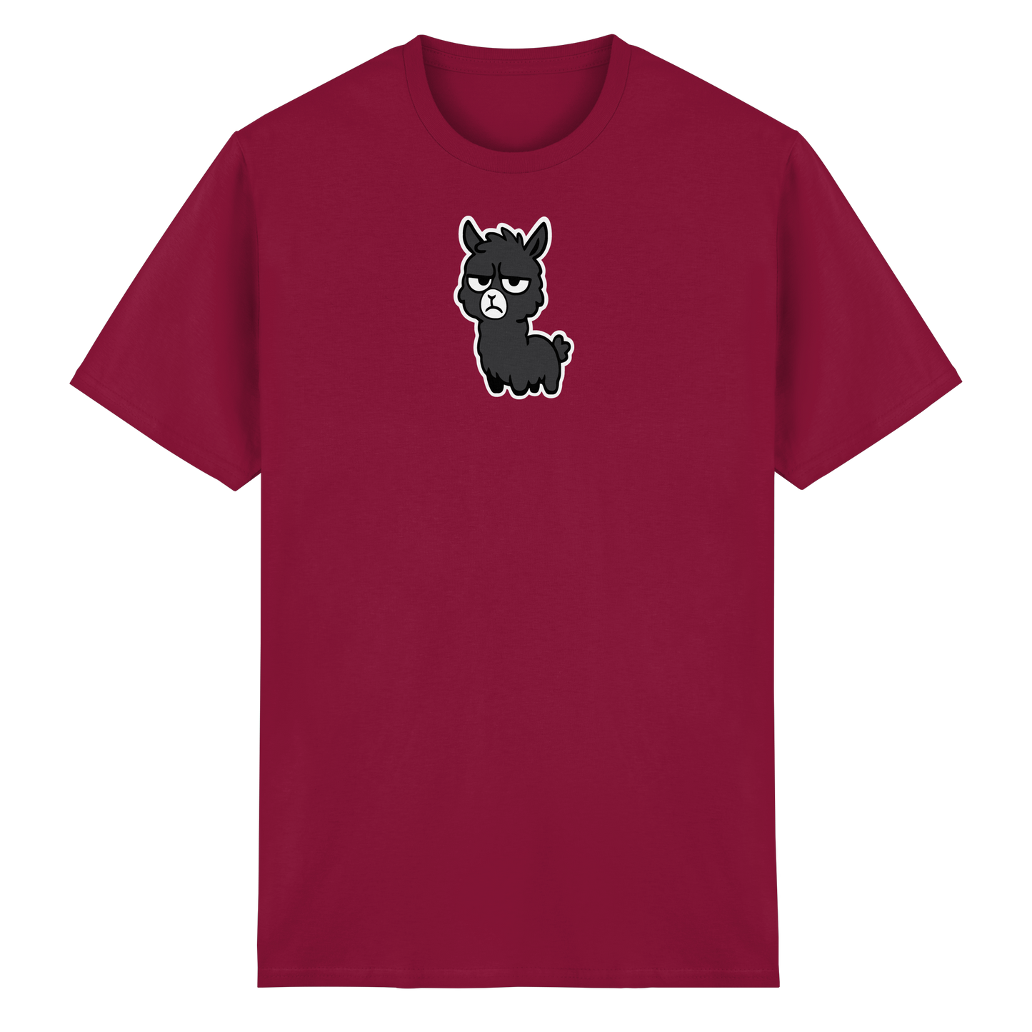 Alpaka mit Augenrollen & hochgezogener Lippe – Bitte nicht heute, Mensch - Heavy Cotton T-Shirt