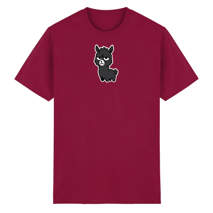Alpaka mit Augenrollen & hochgezogener Lippe – Bitte nicht heute, Mensch - Heavy Cotton T-Shirt
