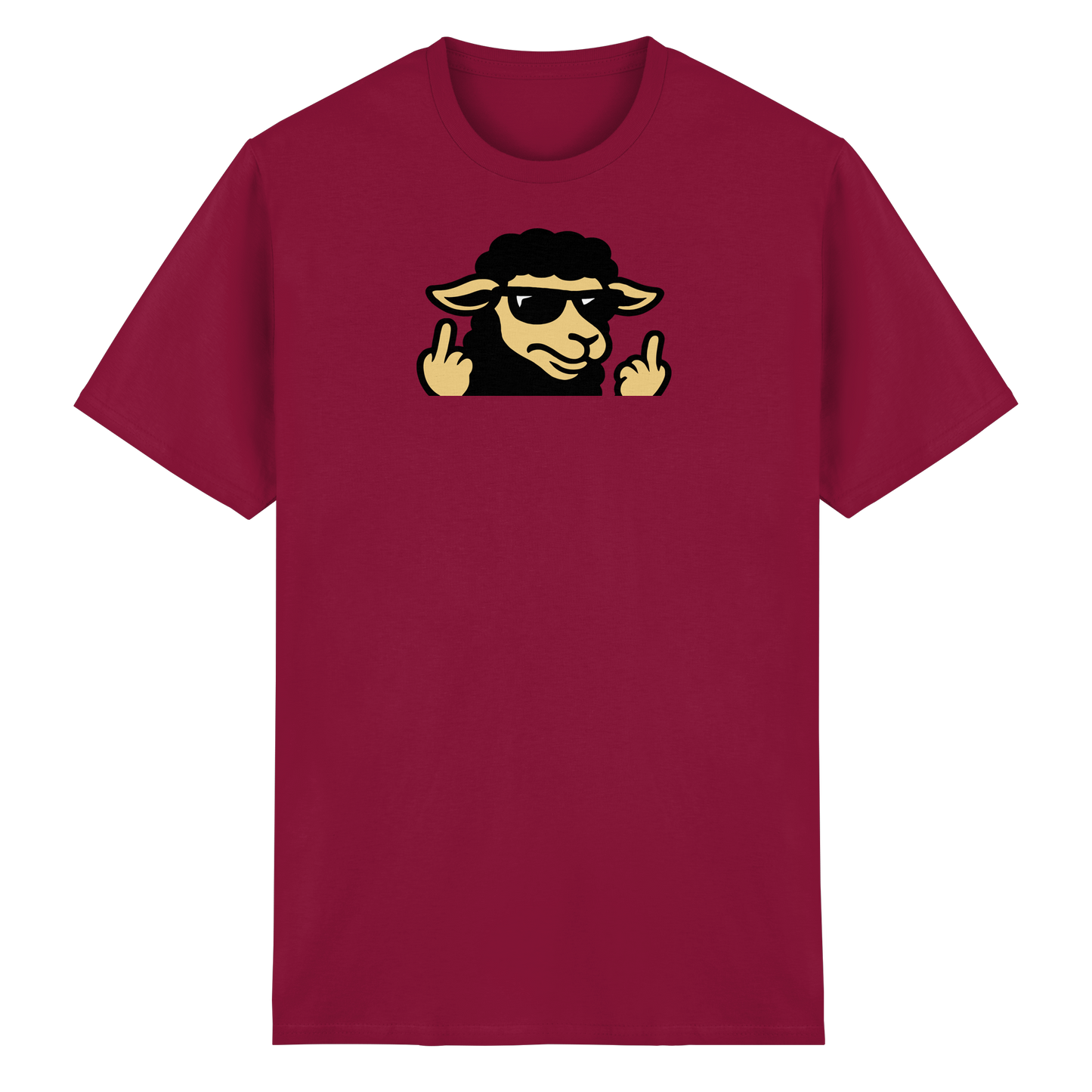 Schwarzes Schaf mit Mittelfinger – Schluss mit Nettigkeit - Heavy Cotton T-Shirt