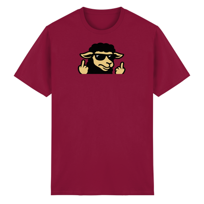 Schwarzes Schaf mit Mittelfinger – Schluss mit Nettigkeit - Heavy Cotton T-Shirt