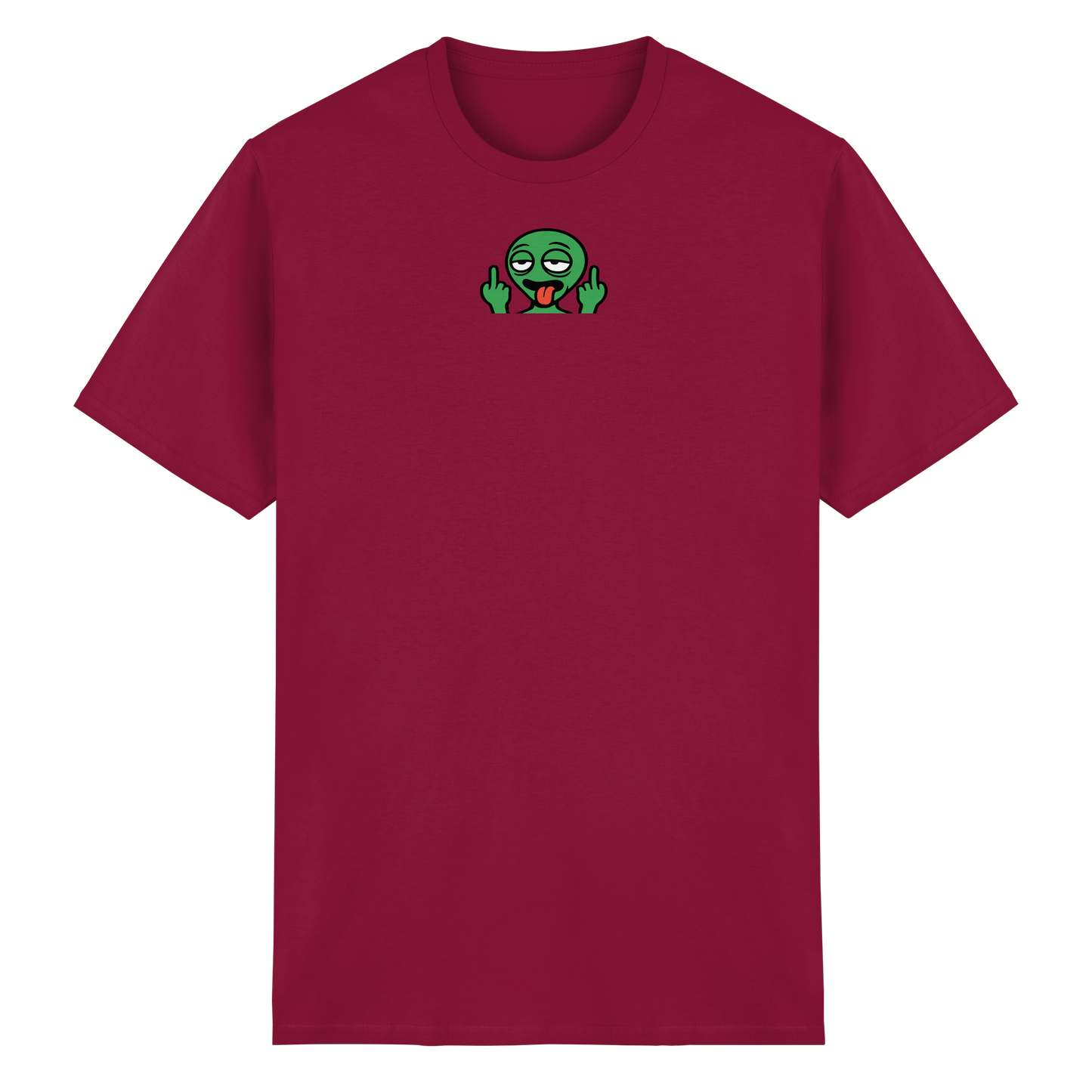 Alien mit Mittelfinger – Ich will nach Hause, aber erst flippe ich euch noch - Heavy Cotton T-Shirt