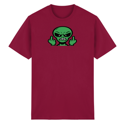 Alien mit Mittelfinger – Kontakt abgebrochen - Heavy Cotton T-Shirt