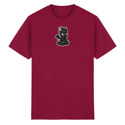 Babydrache mit Stirnrunzeln – Klein, flauschig, nicht begeistert - Heavy Cotton T-Shirt