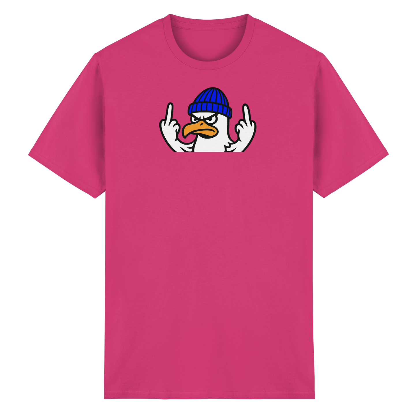 Möwe mit Mittelfinger – Vogel zeigen, Stil behalten  - Heavy Cotton T-Shirt