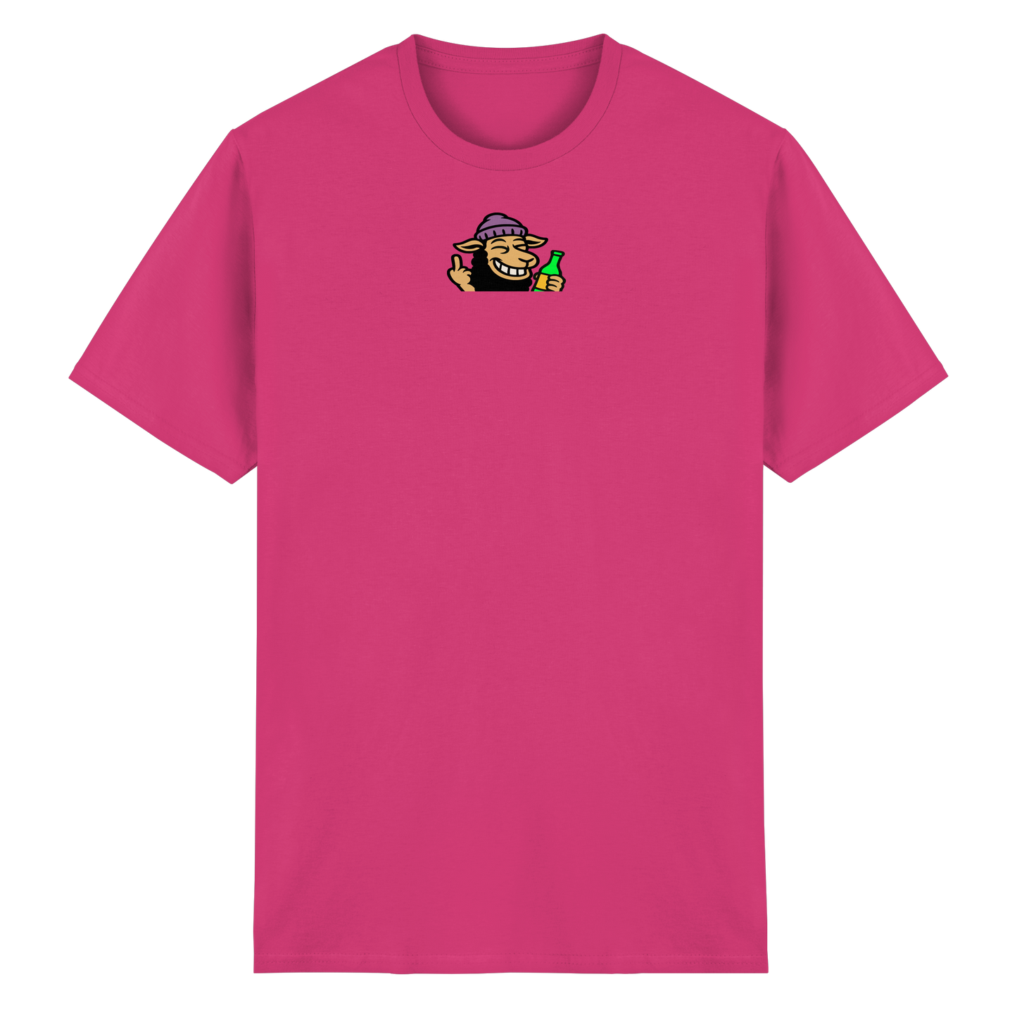 Schaf mit Mittelfinger im Partymodus – Dancefloor? Nur wenn’s brennt - Heavy Cotton T-Shirt