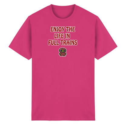Enjoy the life in full trains - Heavy Cotton T-Shirt