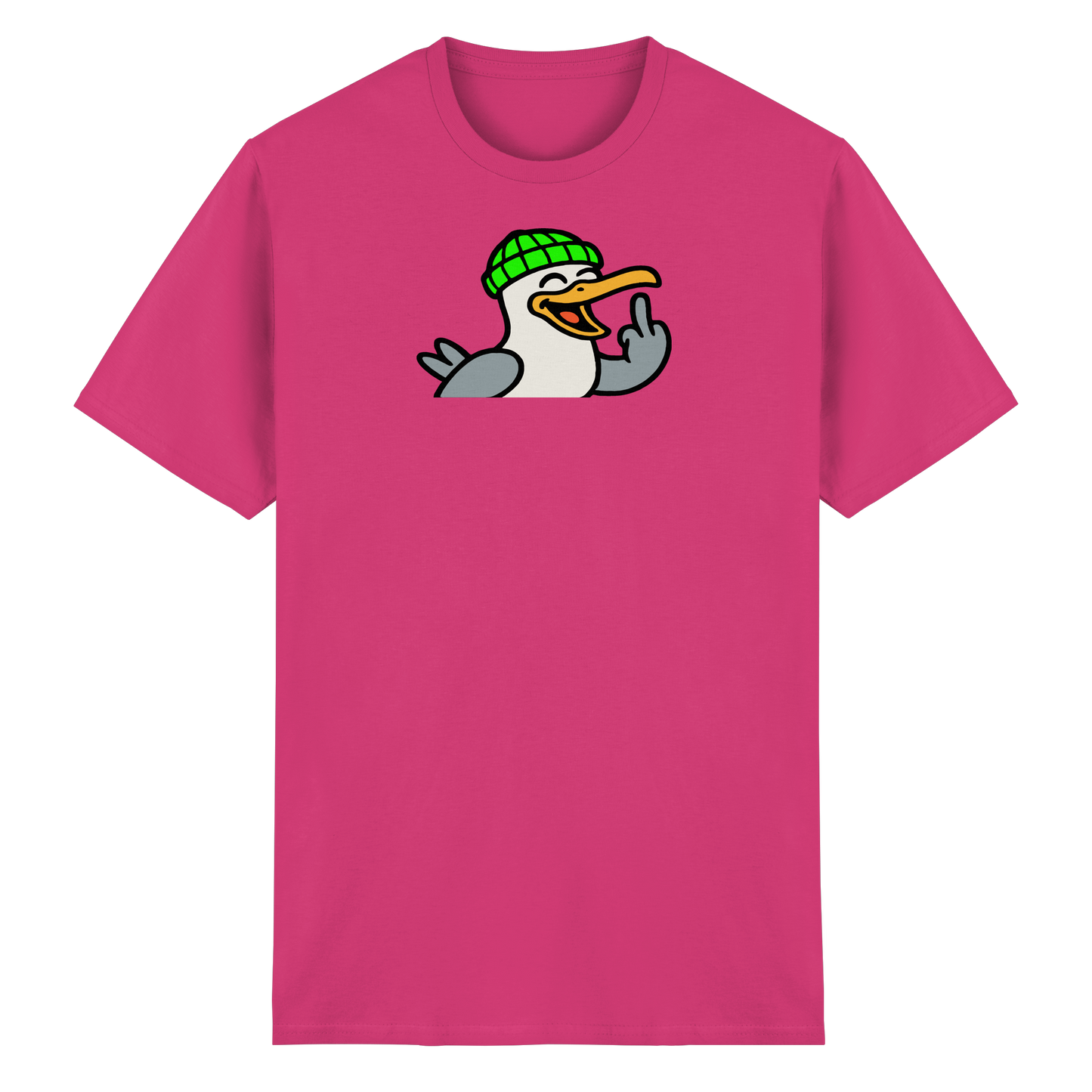 Möwe mit Mittelfinger – Wenn Höflichkeit keine Option mehr ist - Heavy Cotton T-Shirt