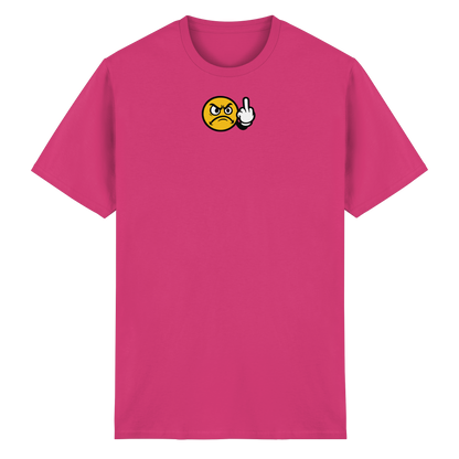 Smiley mit Mittelfinger – Dein stilles „Nope“ mit Gesicht - Heavy Cotton T-Shirt