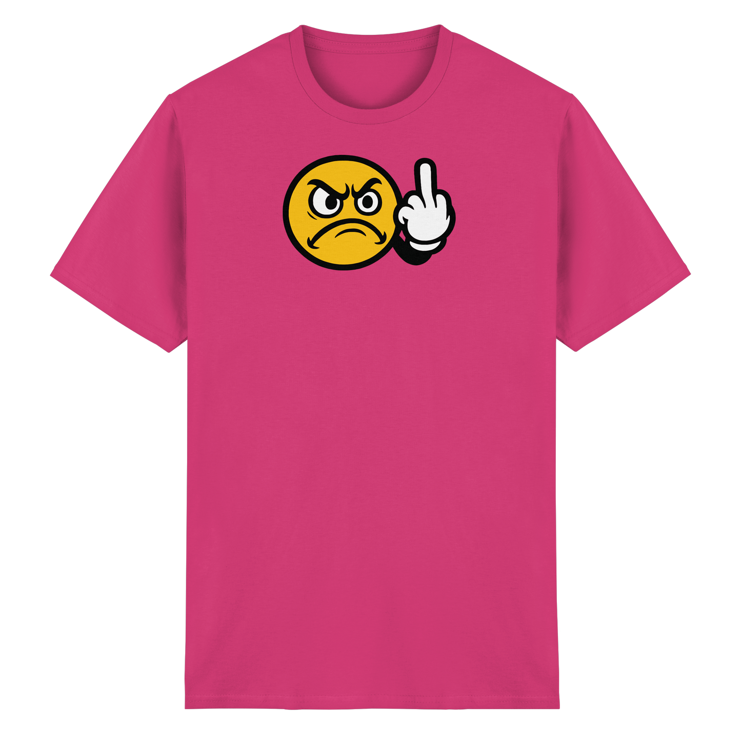 Smiley mit Mittelfinger – Dein stilles „Nope“ mit Gesicht - Heavy Cotton T-Shirt