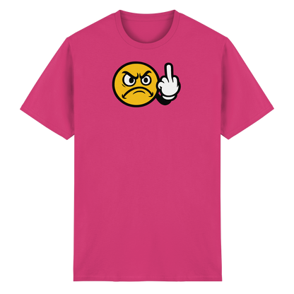 Smiley mit Mittelfinger – Dein stilles „Nope“ mit Gesicht - Heavy Cotton T-Shirt