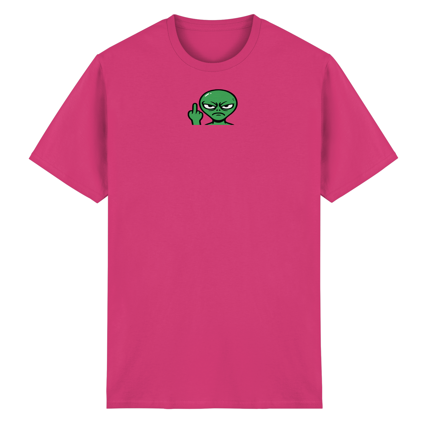 Alien mit Mittelfinger – Erdleben ist kein Ponyhof - Heavy Cotton T-Shirt