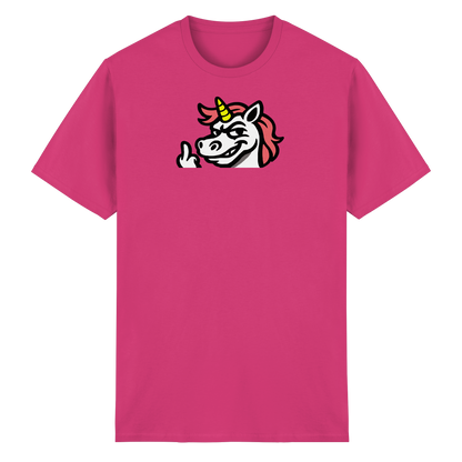 Einhorn mit Mittelfinger – Zu süß zum Ertragen, zu frech zum Ignorieren - Heavy Cotton T-Shirt