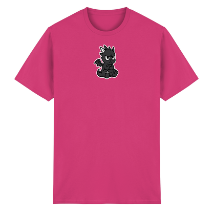 Babydrache mit Stirnrunzeln – Klein, flauschig, nicht begeistert - Heavy Cotton T-Shirt