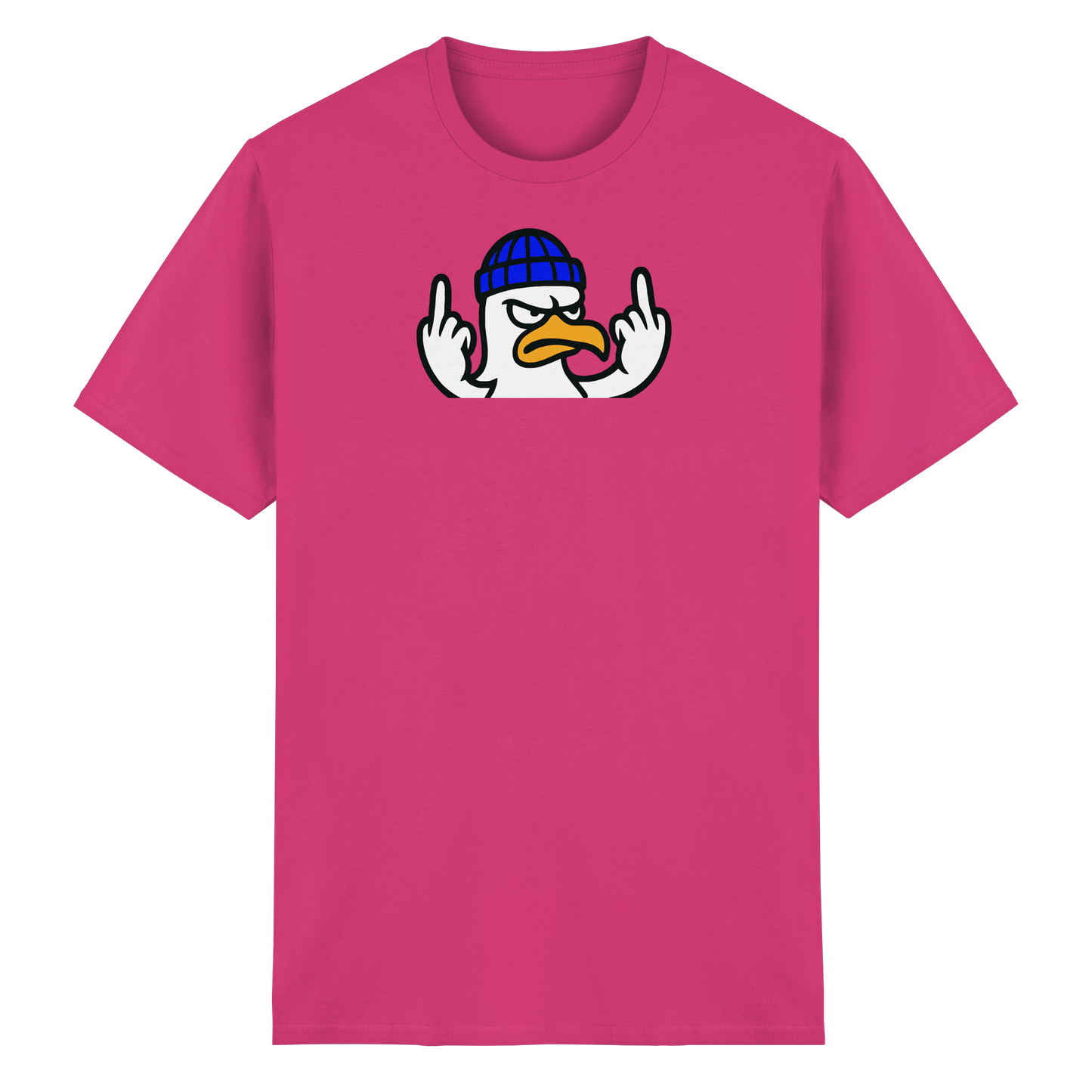 Möwe mit Mittelfinger – Kein Bock, keine Diskussionen - Heavy Cotton T-Shirt