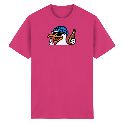 Möwe mit Mittelfinger – Dein nachtaktives Party-Orakel - Heavy Cotton T-Shirt