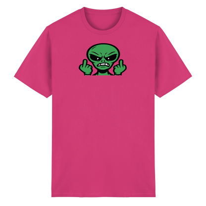 Alien mit Mittelfinger – Kontakt abgebrochen - Heavy Cotton T-Shirt