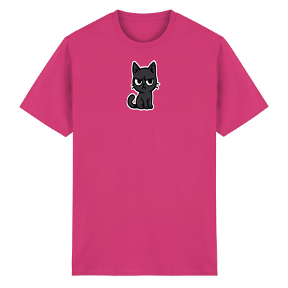 Schwarze Katze im Schatten – Personal wird beobachtet - Heavy Cotton T-Shirt
