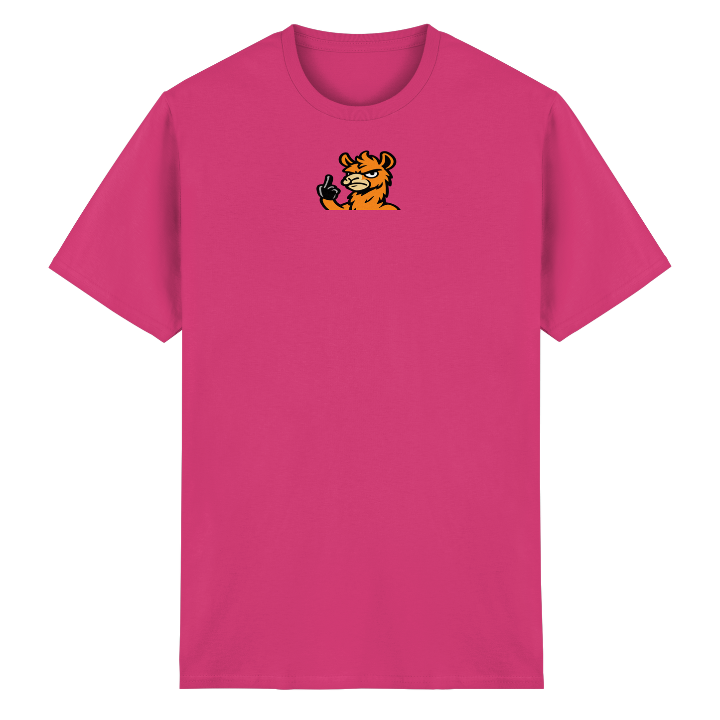 Lama mit Mittelfinger – Meditation auf Abwehrmodus - Heavy Cotton T-Shirt