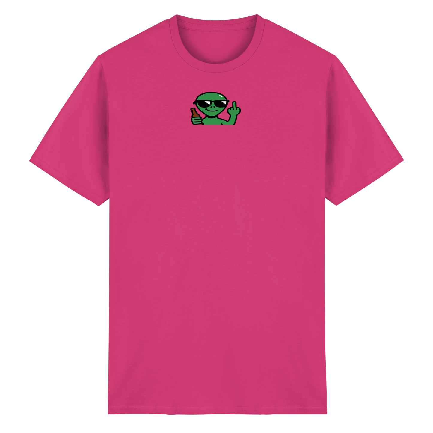 Alien mit Mittelfinger – Der Club gehört den Sternen - Heavy Cotton T-Shirt