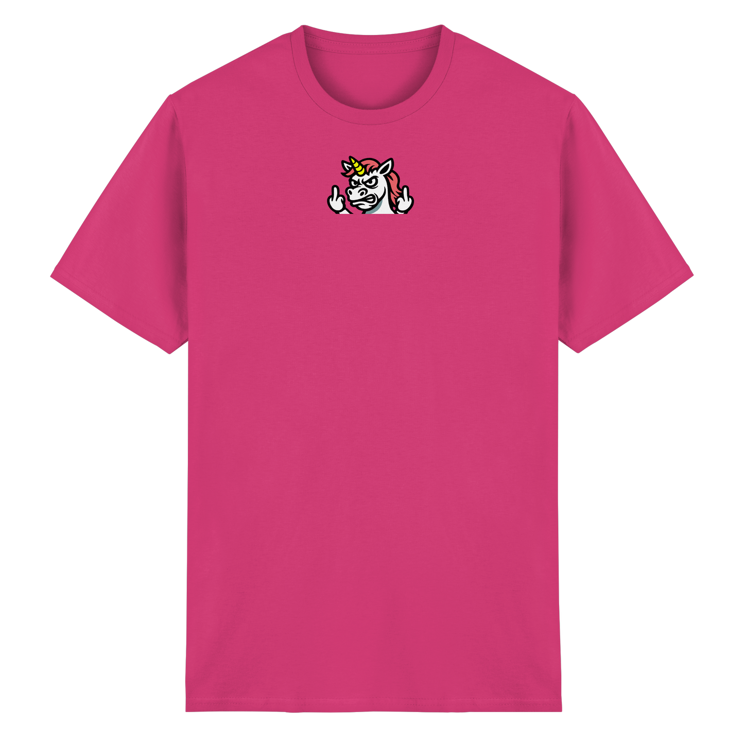 Einhorn mit Mittelfinger – Sag’s mit dem Horn - Heavy Cotton T-Shirt