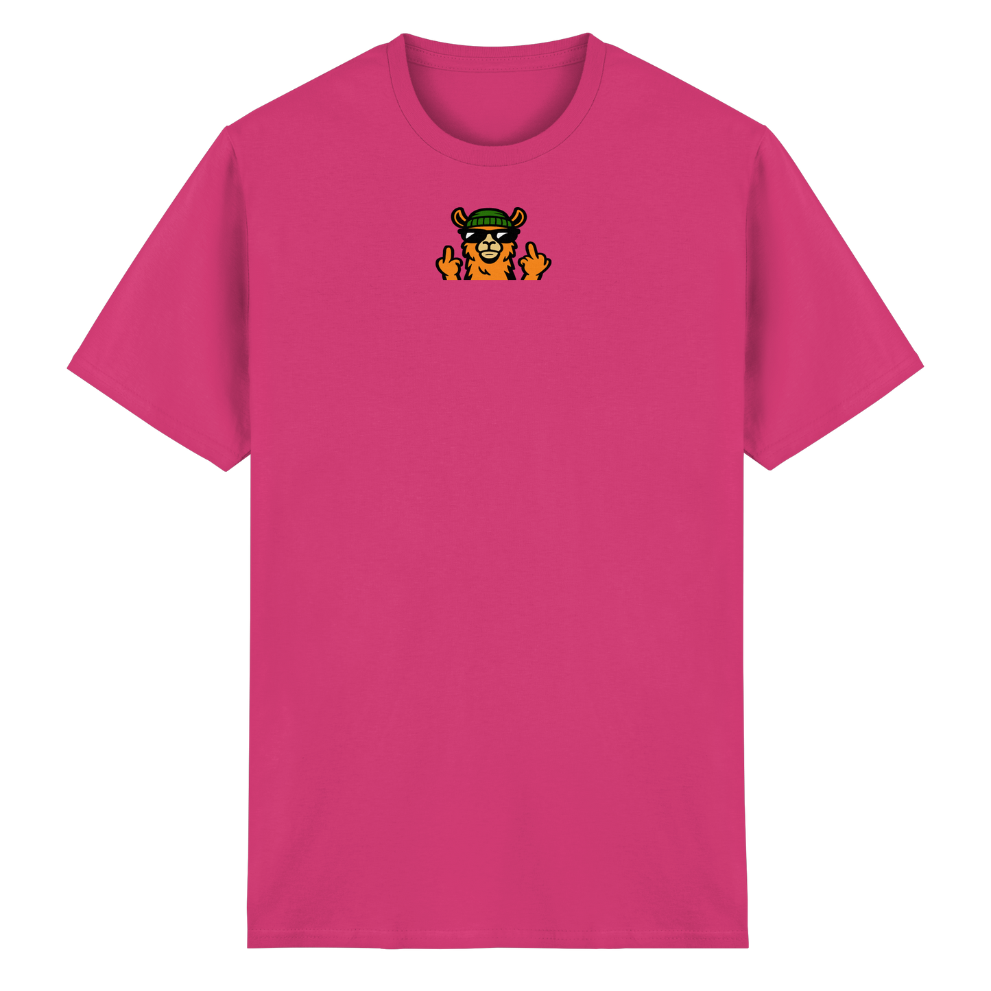 Lama mit Mittelfinger – Dein freches Statement gegen nervige Fragen und blöde Menschen - Heavy Cotton T-Shirt