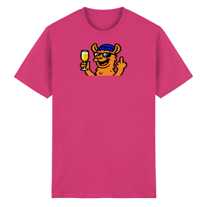Lama mit Mittelfinger – Der ultimative Stoppschild für Laberer - Heavy Cotton T-Shirt