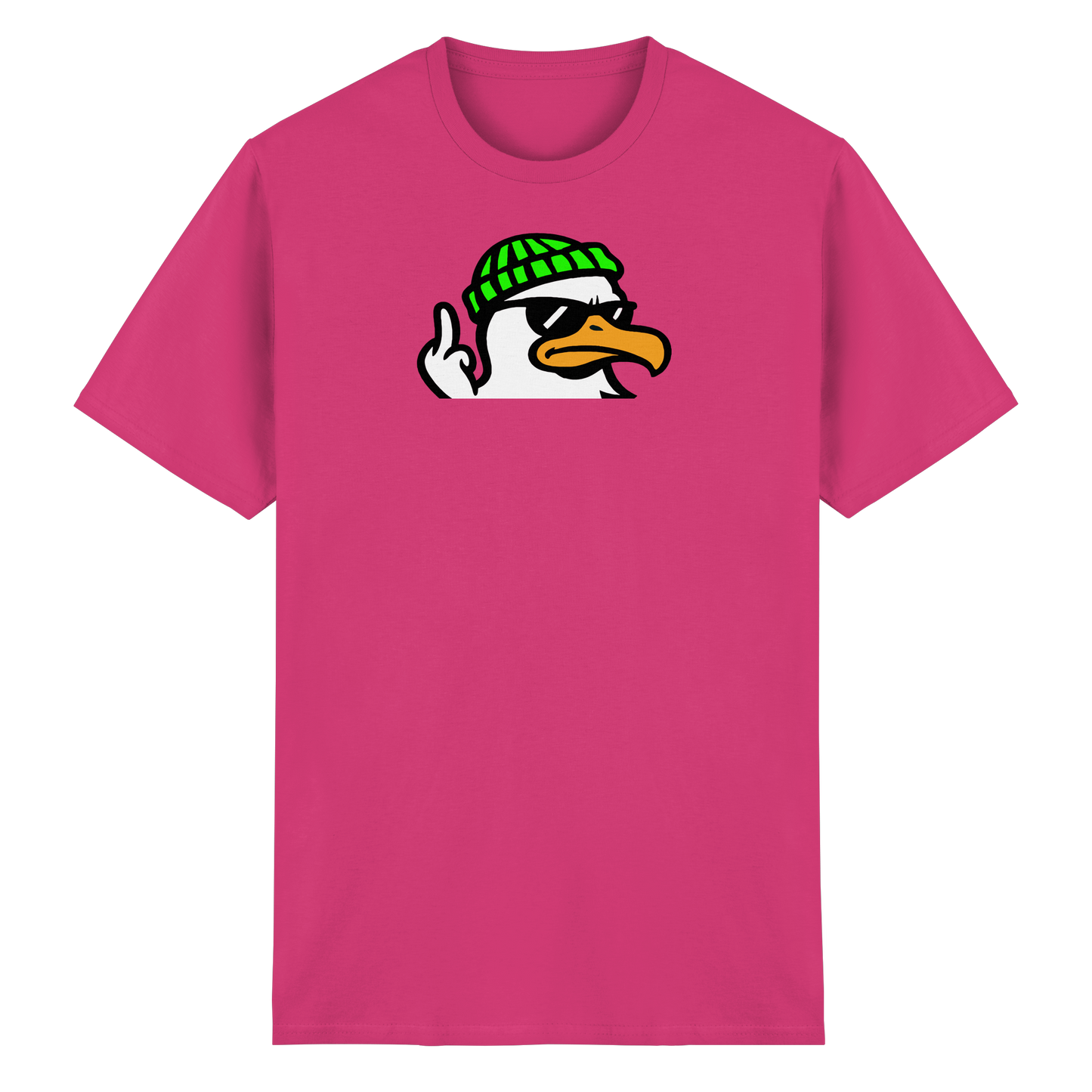 Möwe mit Mittelfinger – Klarstellung in Federform - Heavy Cotton T-Shirt