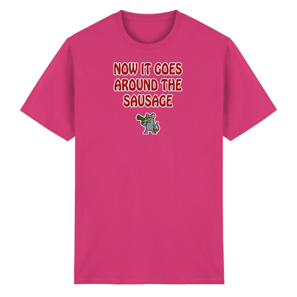 Now it goes around the sausage - Heavy Cotton T-Shirt