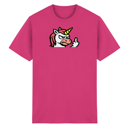 Einhorn mit Mittelfinger – Magie war gestern, jetzt kommt Klartext - Heavy Cotton T-Shirt