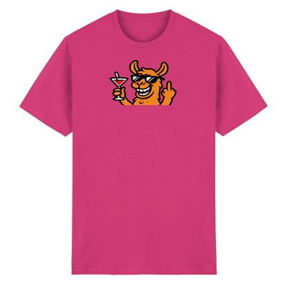 Lama mit Mittelfinger – Partymodus mit Attitüde  - Heavy Cotton T-Shirt